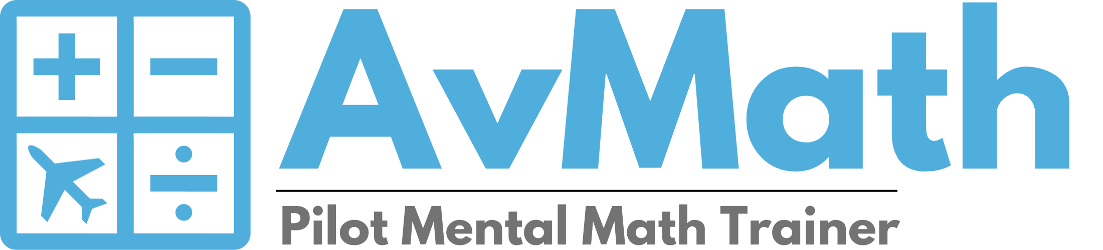 AvMath Logo and Home Button
